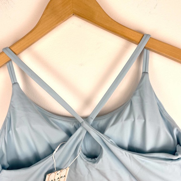 Halara Everyday Cloudful Backless Workout Dress Wannabe Spun Sugar Medium New - Picture 8 of 11